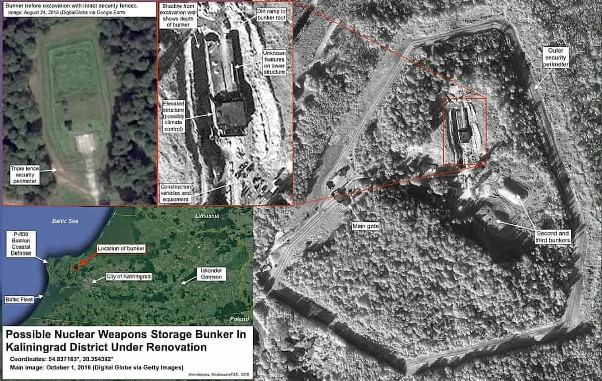 A bunker for storage of nuclear weapons in the Kaliningrad region. Photo: FAS