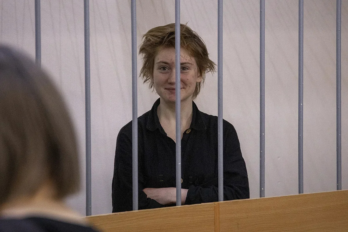 Darya Kozyreva in court. Photo: Dmitry Tsyganov