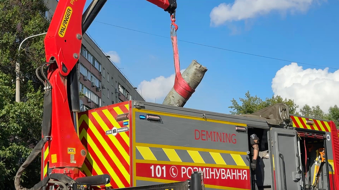 Уничтожение боеприпаса. Фото: «Новости Донбасса»