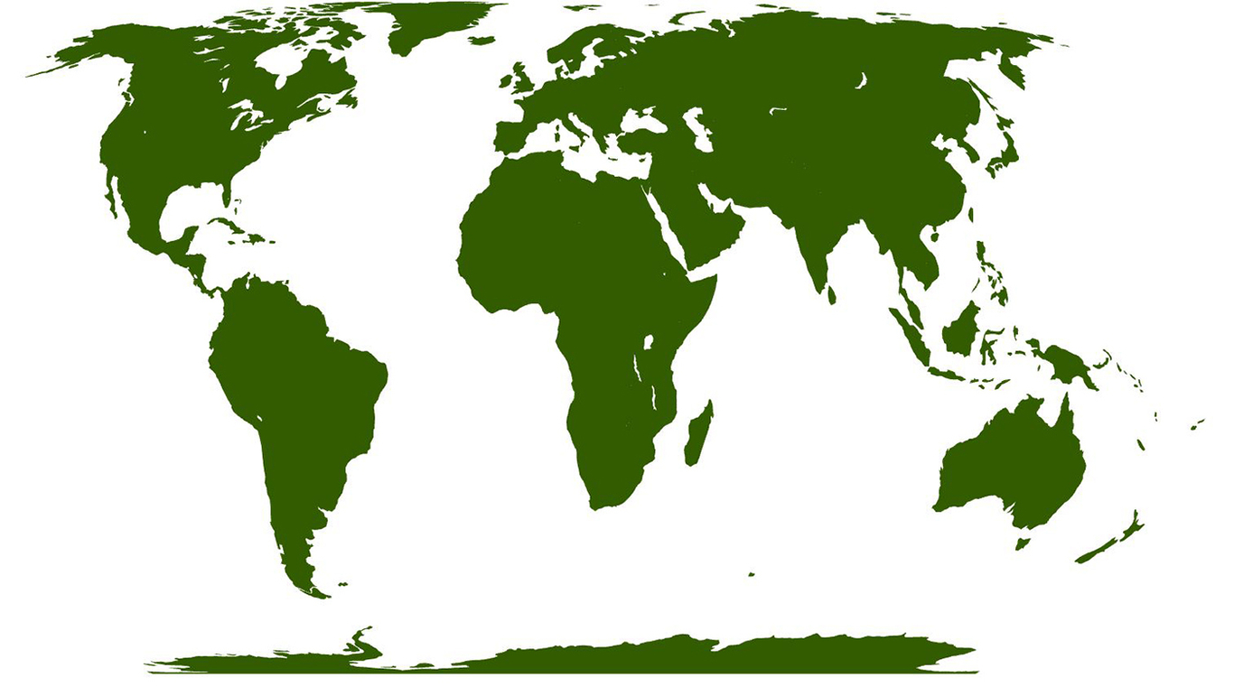 Проекция «Равная Земля». Фото: peters-projection-map.co.uk