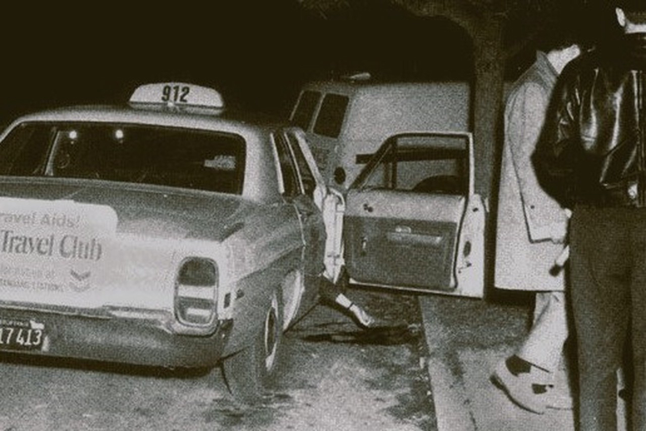 Место убийства таксиста, 11 октября 1969 года. Фото: San Francisco Police Department / Wikimedia (PD)