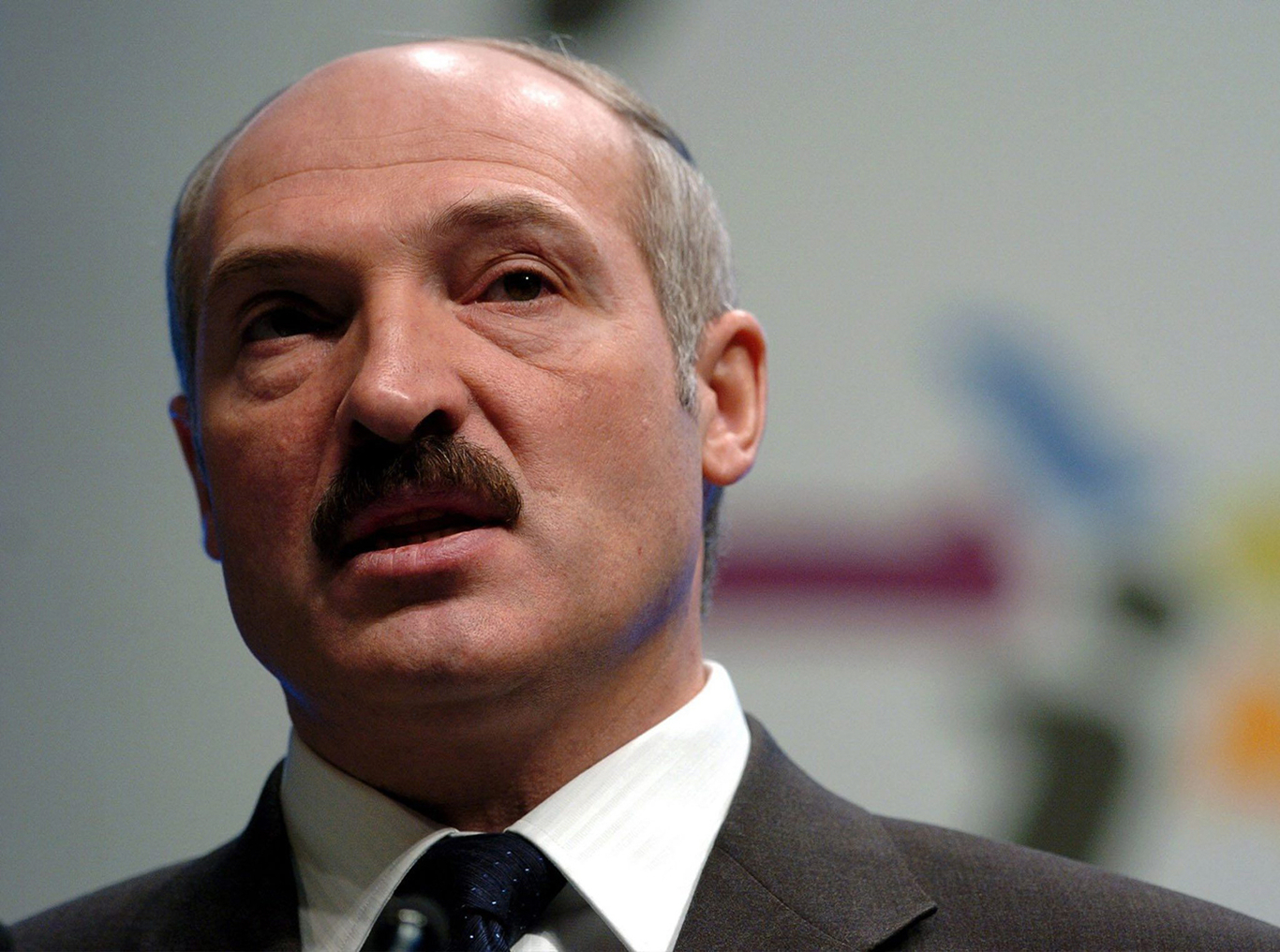 Alexander Lukashenko in Geneva, Switzerland. 11 December 2003.