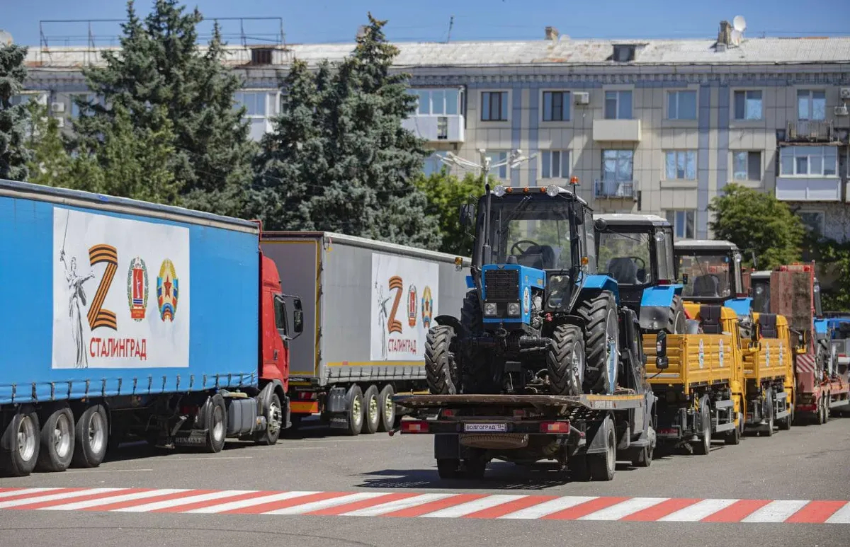 Гуманитарная помощь из Волгограда в Сватово. Фото: телеграм-канал svatovoLNR