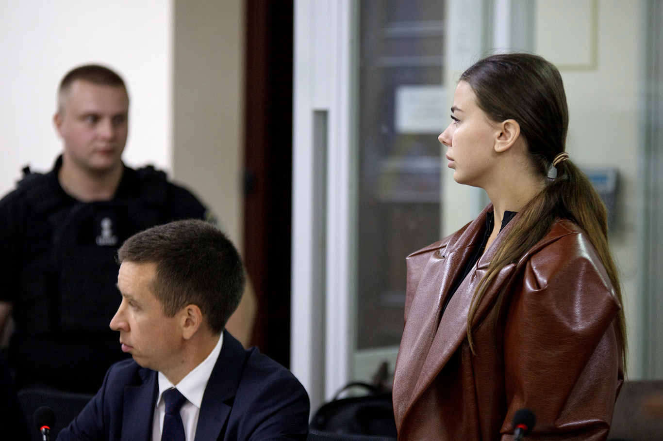 Подозреваемая по делу «Карфаген» Елизавета Ивахненко во время заседания Высшего антикоррупционного суда (ВАКС) по избранию ей меры пресечения. Киев, Украина. 7 сентября 2026 года. Фото: Marianna Kotyk / Ukrinform / Sipa USA / Vida Press