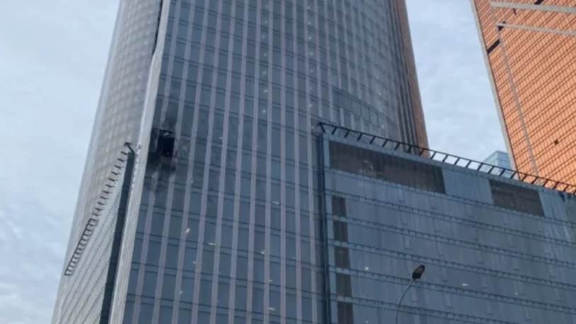 Aftermath of the drone attack on Moscow. Photo: social media