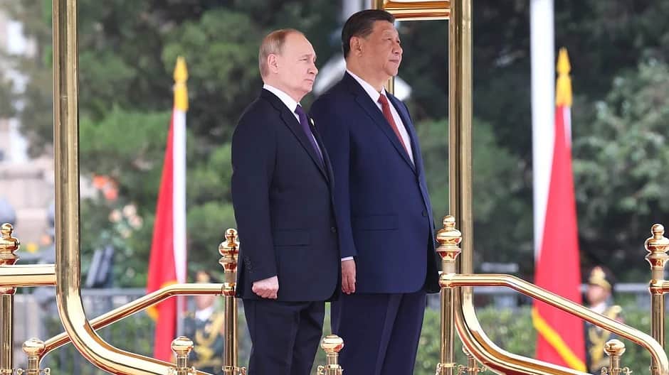 Церемония официальной встречи Владимира Путина и Си Цзиньпина. Фото: Кремль