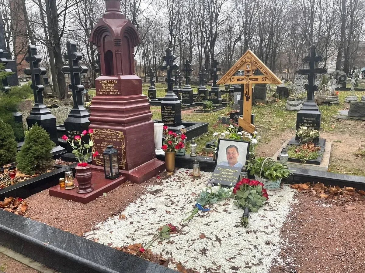 Dmitry Goloshchapov’s grave. Photo: Telegram