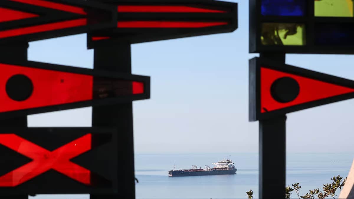 An oil tanker on the Black Sea near the port of Novorossiysk, Russia, 11 October 2026. Photo: Vitaly Timkiv / IMAGO / SNA / Scanpix / LETA