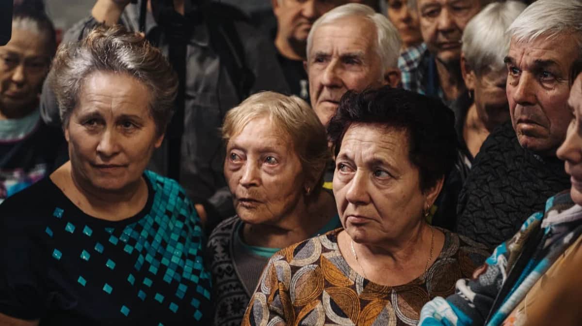 Жители пункта временного размещения в Курской области. Фото из телеграм-канала администрации Курской области