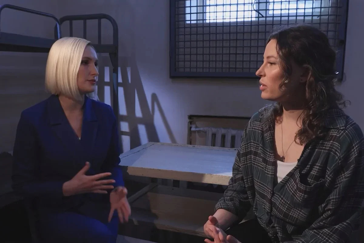 Ksenia Karelina interview. Screenshot: VK