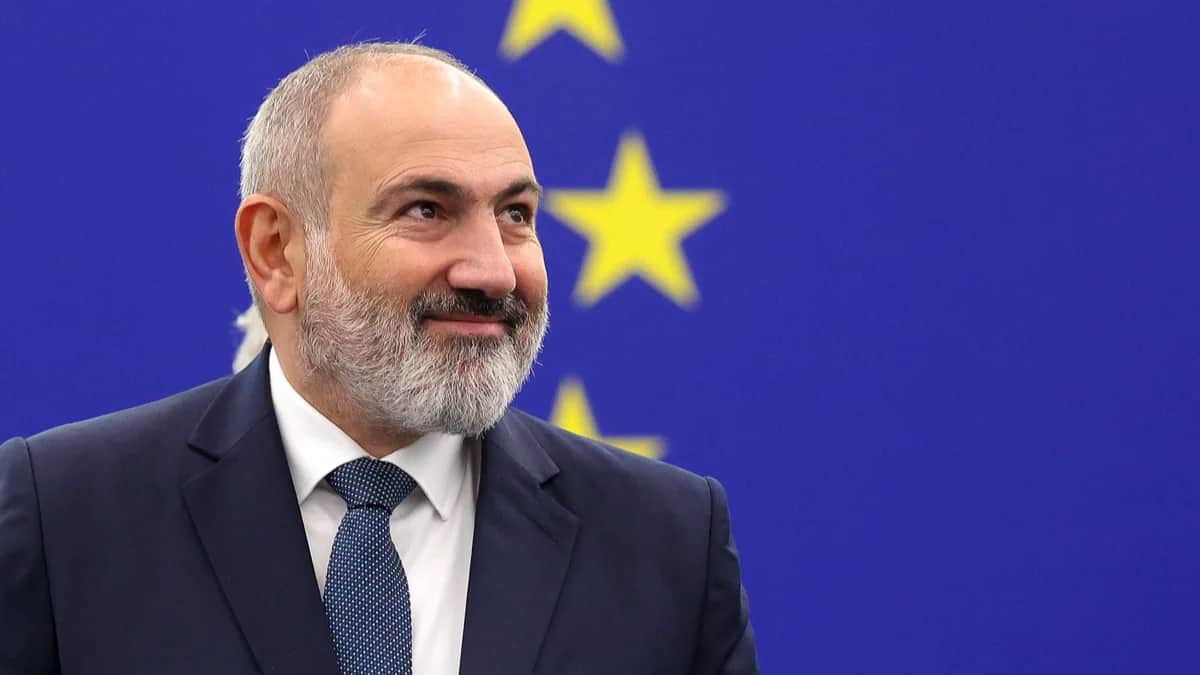Премьер-министр Армении Никол Пашинян в Европейском парламенте в Страсбурге, Франция, 17 октября 2023 года. Фото: Julien Warnand / EPA-EFE