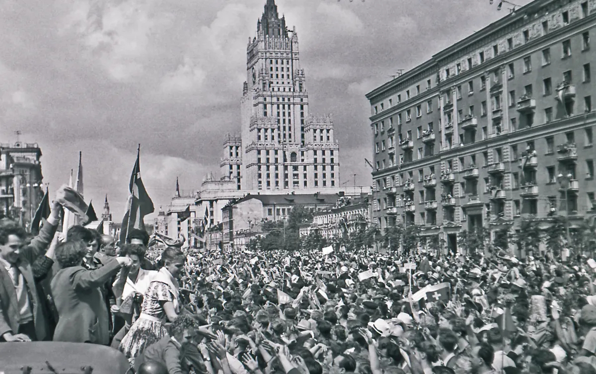 Фестиваль молодежи и студентов в 1957 году в Москве. Фото: Wikimedia