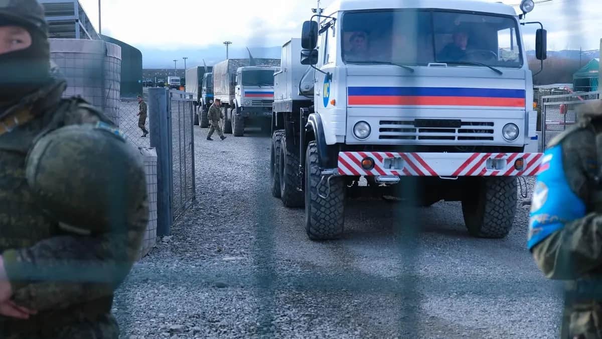 Миротворческие силы РФ в Лачинском коридоре. Фото: Ani Balayan