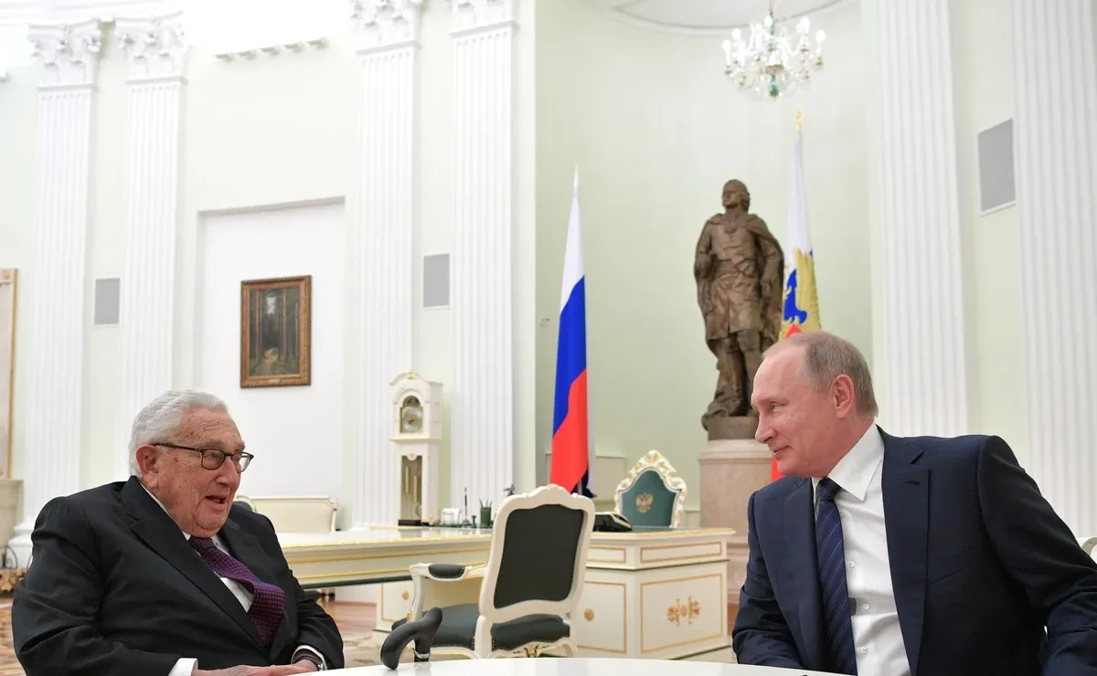 Путин с Киссинджером в Кремле, 29 июня 2017 г. Фото: kremlin.ru