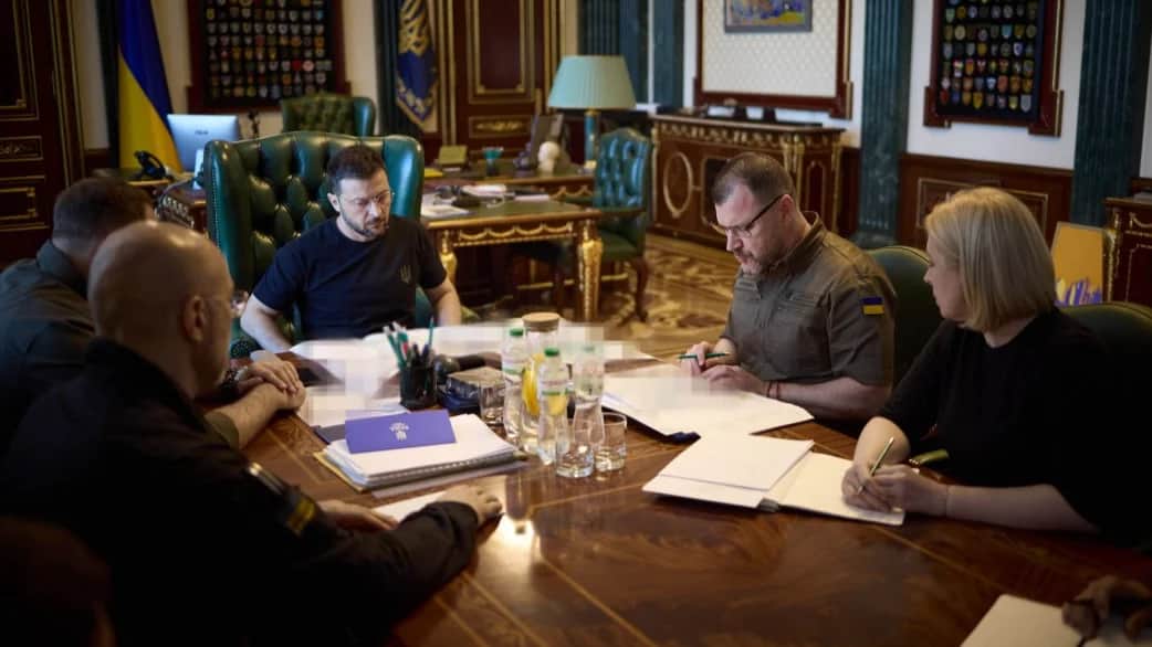 Владимир Зеленский на совещании по ситуации в Курской области. Фото: Офис Президента