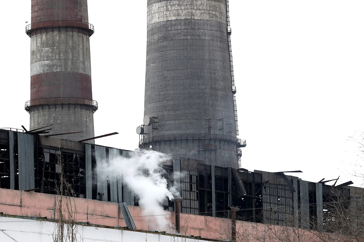 Псоледствия аварии на ТЭЦ. Фото: Игорь Коваленко / EPA-EFE