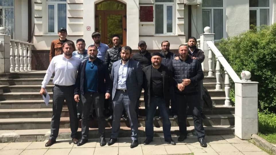 Ингушские полицейские, обвиненные в неисполнении приказа. Фото: fortanga.org