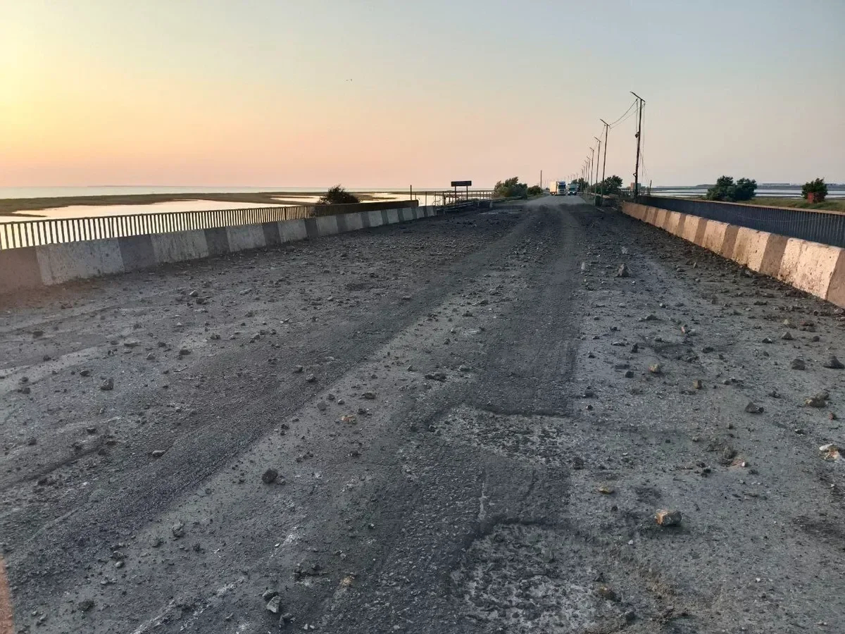 Chongar bridge strike aftermath. Russia-installed occupation official Vladimir Saldo / Telegram