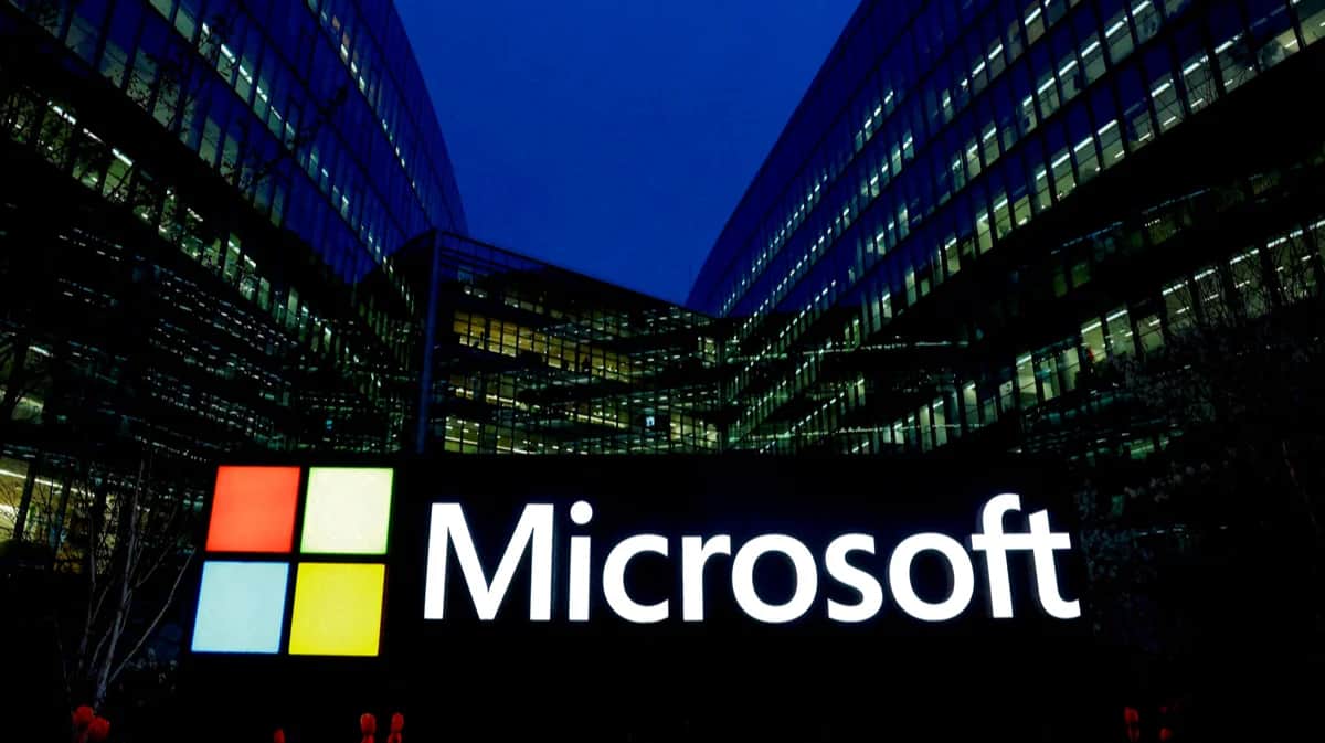 Фото: Офис Microsoft, 25 марта 2024 года. Фото: Gonzalo Fuentes / Reuters / Scanpix / LETA