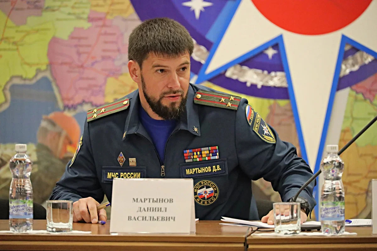 Daniil Martynov. Photo: the Russian Ministry of Emergency Situations