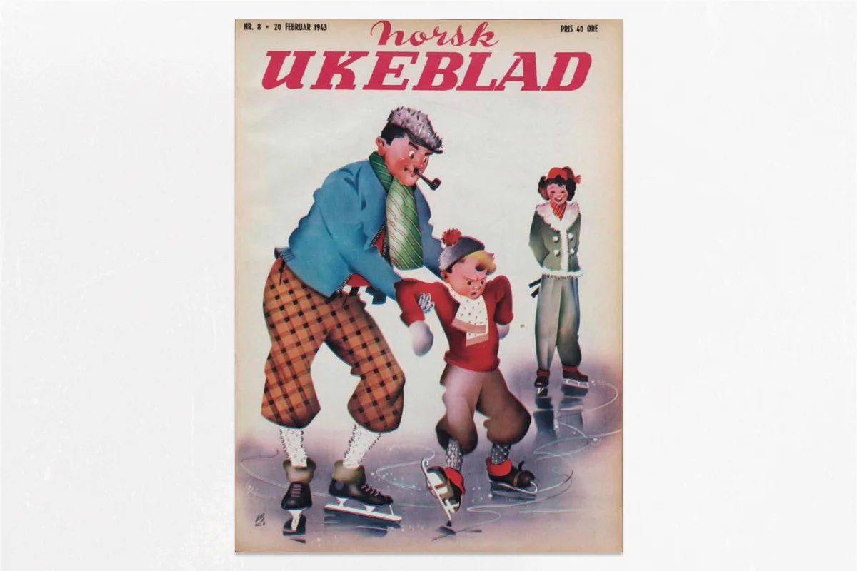 Обложка еженедельника Norsk Ukeblad, февраль 1943 года. Фото: snl.no