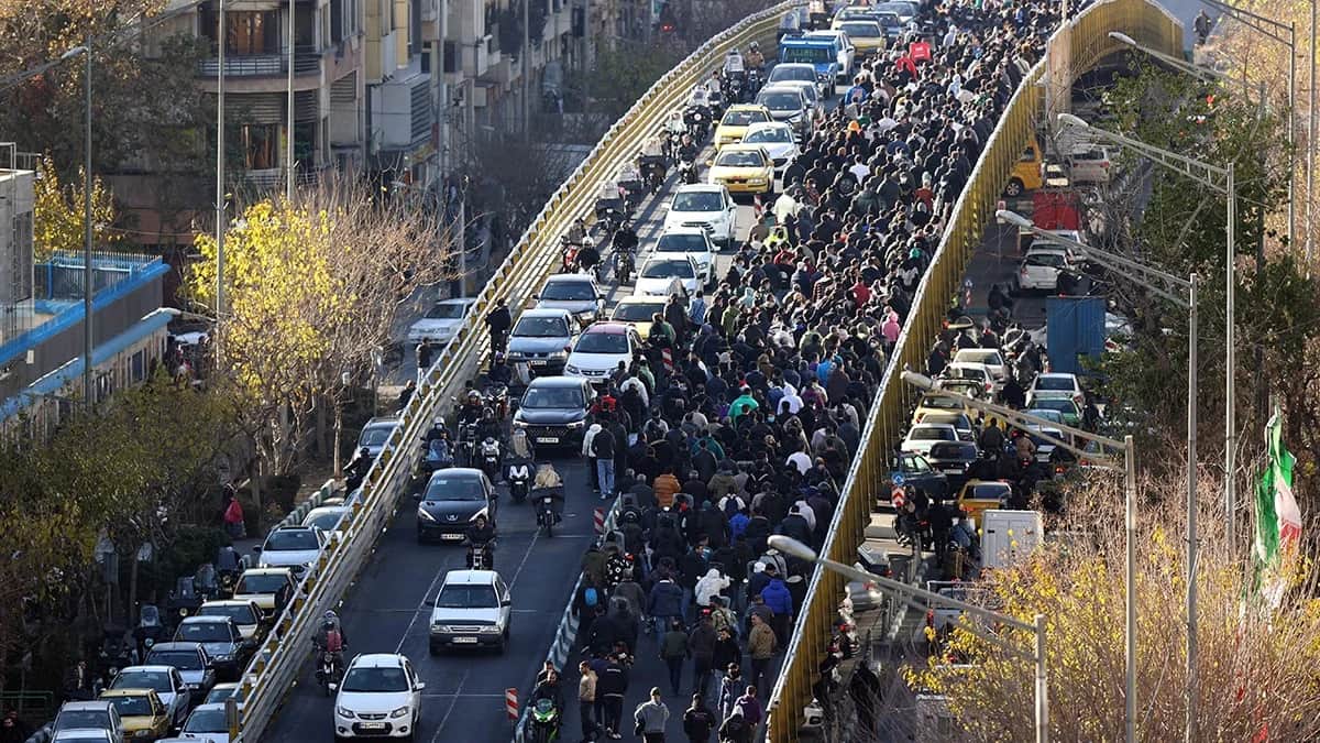 Протесты в Тегеране, Иран, 29 декабря 2025 года. Фото: EPA