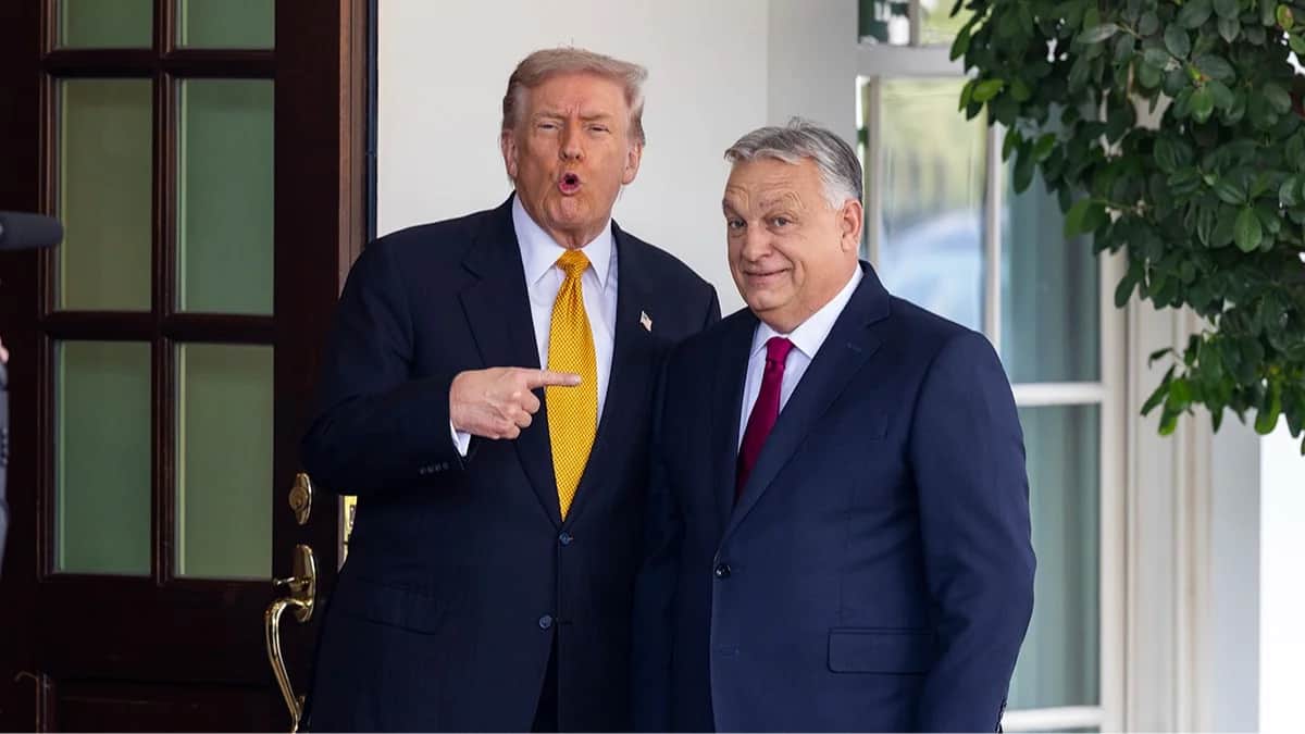Президент США Дональд Трамп и премьер-министр Венгрии Виктор Орбан в Белом доме в Вашингтоне, округ Колумбия, США, 7 ноября 2025 года. Фото: Aaron Schwartz / EPA