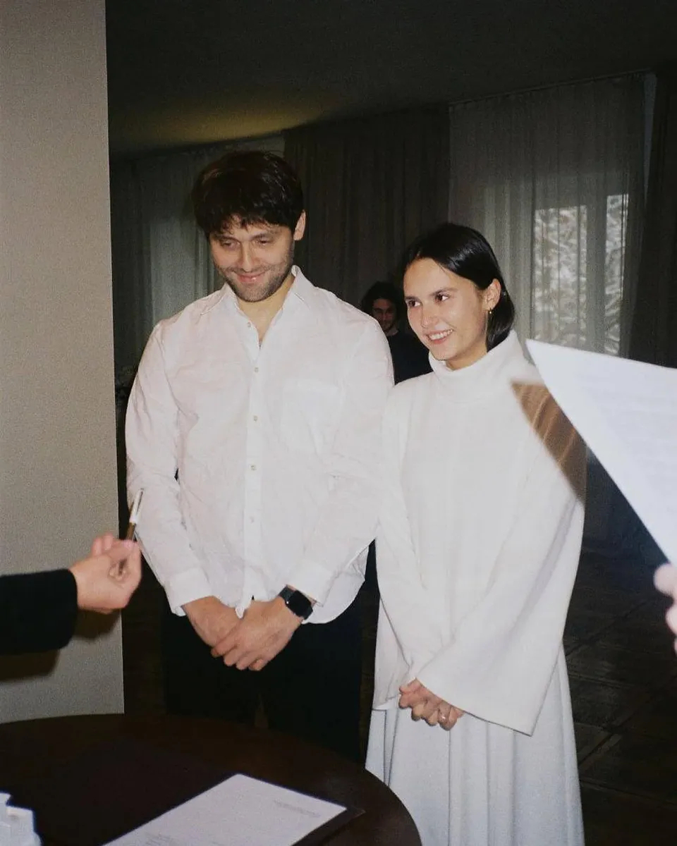 Ilya Krasilshchik with his wife Sonya Arshinova. Photo from Facebook