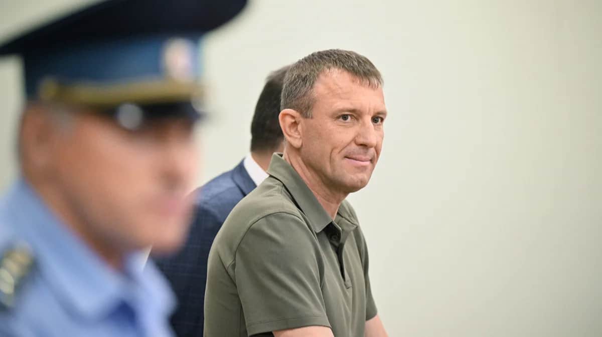 Иван Попов во время судебного заседания, Москва, 7 августа 2024 года. Фото: Евгений Разумный / Коммерсантъ / Sipa USA / Vida Press