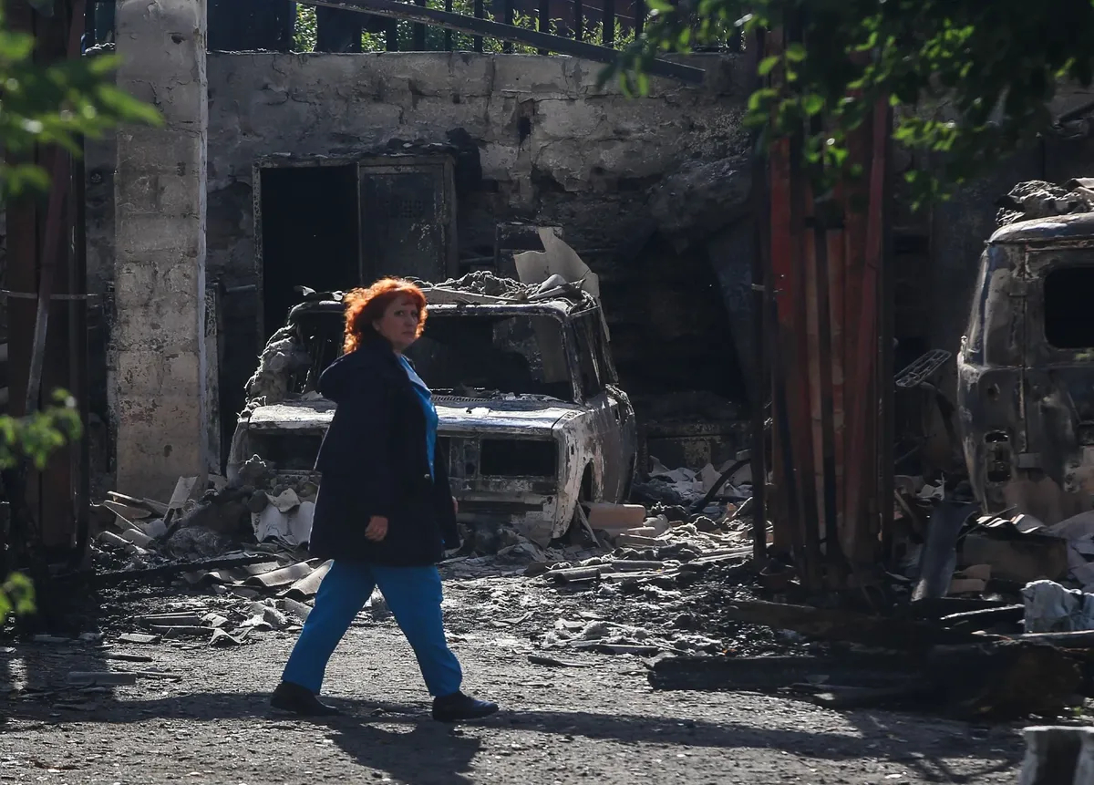 Попасная после обстрелов 2014 года. Фото: EPA